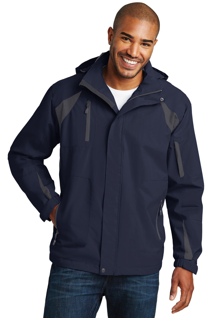 J304-True Navy/ Iron Grey-front_model