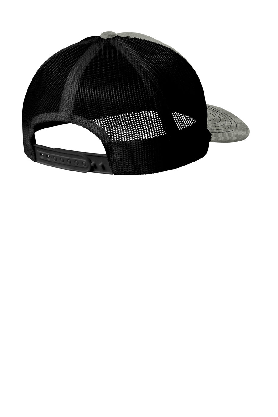 YC112-Heather Grey/ Black-back_flat